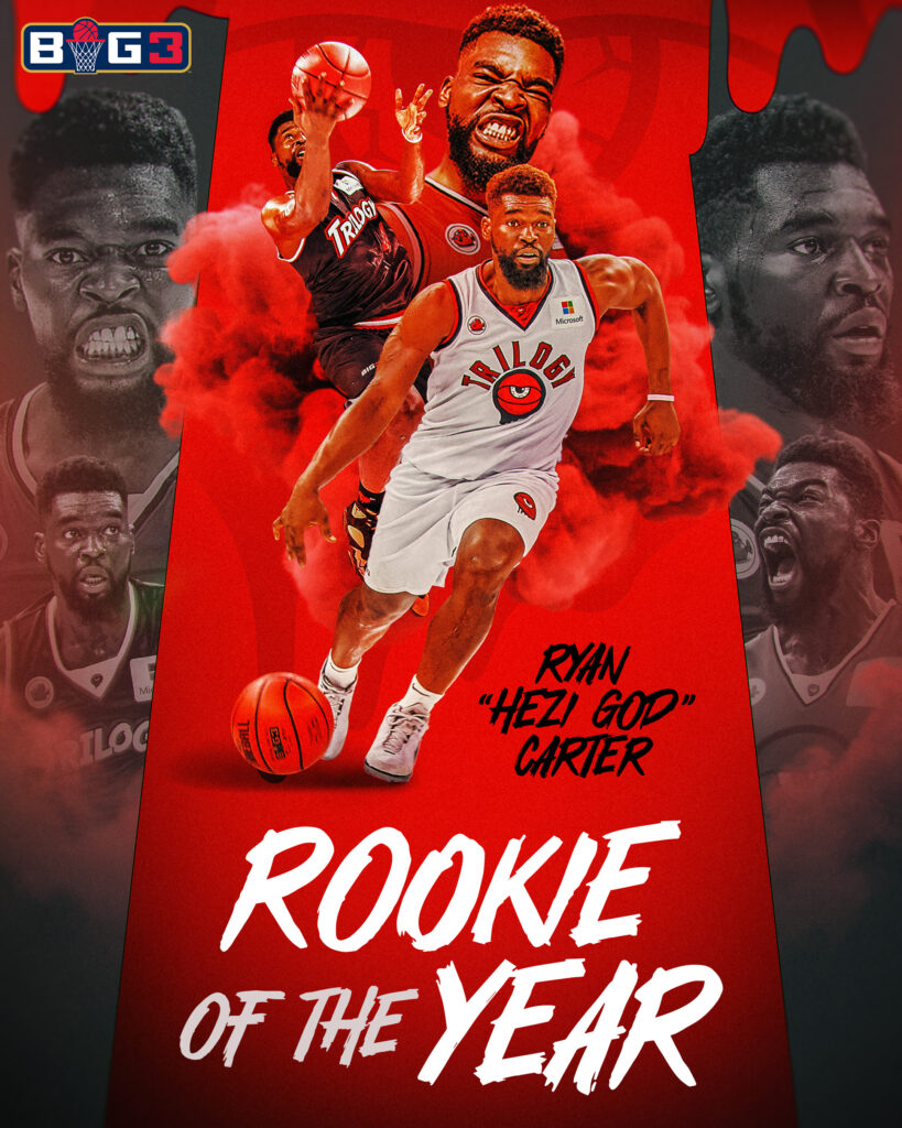 Ryan Hezi God Carter BIG3 Rookie of the Year
